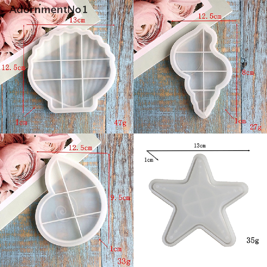 [AdornmentNo1] Shell Conch Tray Epoxy Resin Mold Serving Board Plate Silicone Mould DIY Crafts [new]