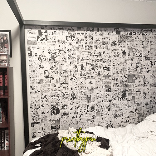 (16 LEMBAR) Poster Dinding Anime Manga Wall Decor Panel - Sticker Hiasan Dinding Wallpaper Kamar - Black Clover Jujutsu Kaisen Tokyo Revengers One Piece Black Clover Naruto Boruto Demon Slayer Kimetsu no Yaiba Attack on Titan Shingeki no Kyojin Haikyuu-1