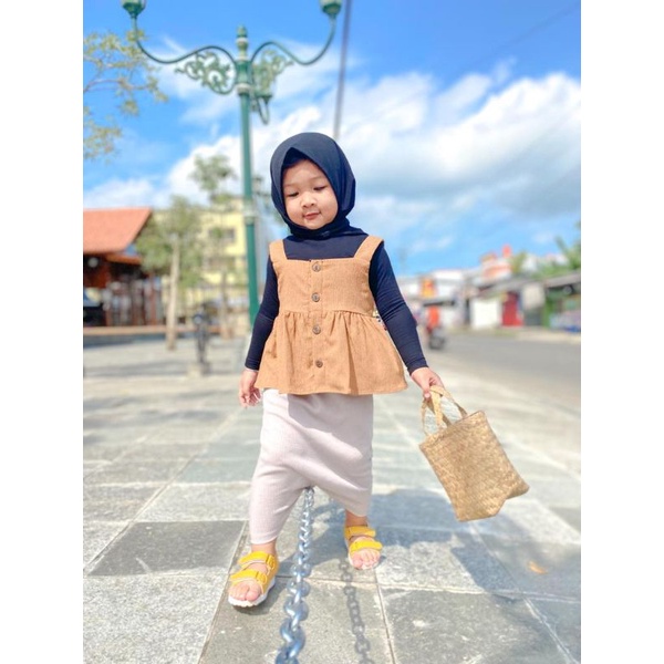 ROK SPAN ANAK PEREMPUAN BAHAN RIB