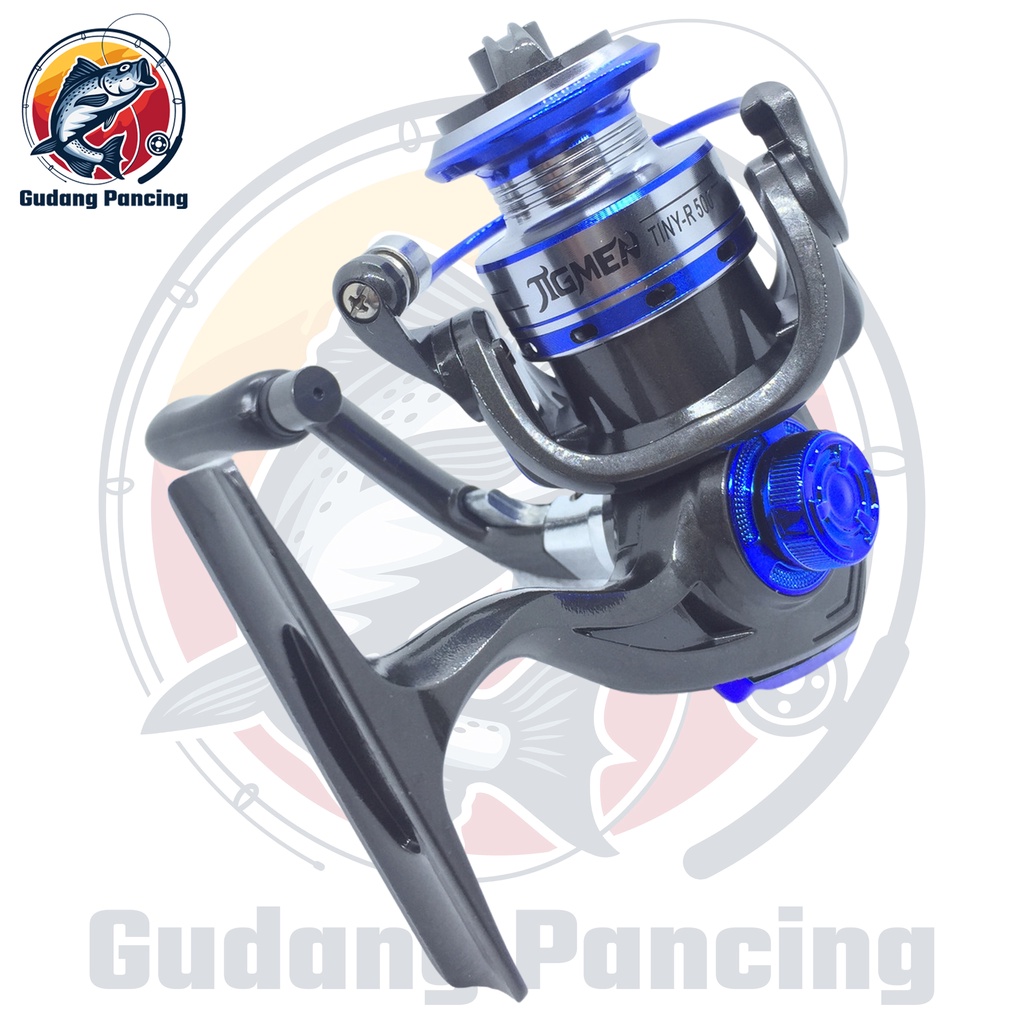 JIGMEN Reel Mini Tiny-R Ukuran 500 Kerekan Atau Gulungan Pancing Ukuran Kecil Ultra Light UL Tersedia Warna Biru Hijau Emas Merah ORIGINAL