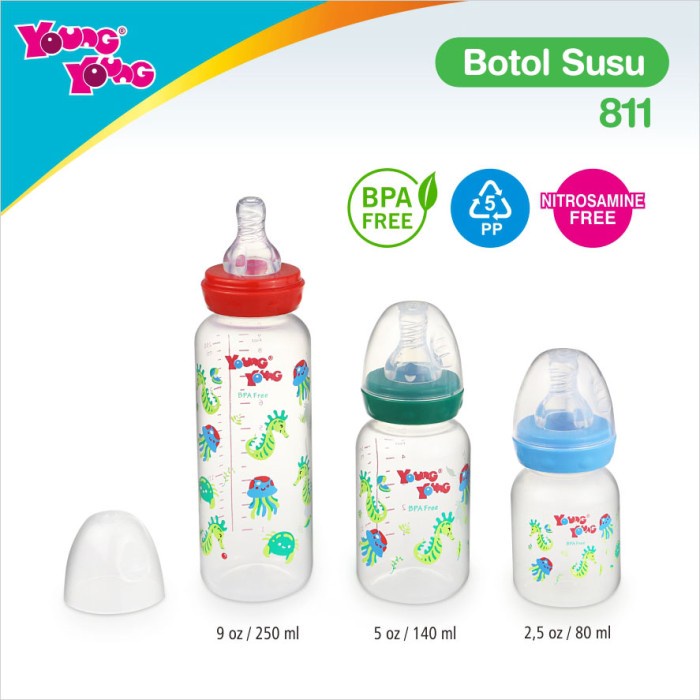 

Premium Botol Susu Bayi / Baby Feeding Bottle 90 ml BPA Free Young Young