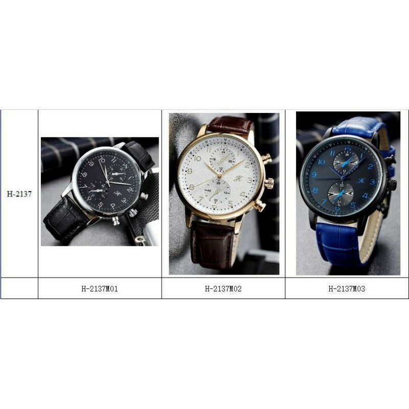 PROMO JAM TANGAN PRIA 8137/2137 BY JIMS HONEY (JAM TANGAN KULIT) IMPORT MURAH