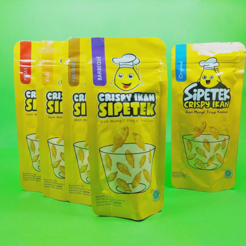 

Crispy Ikan Sipetek 50gr / Ikan Goreng Crispy Tepung non msg