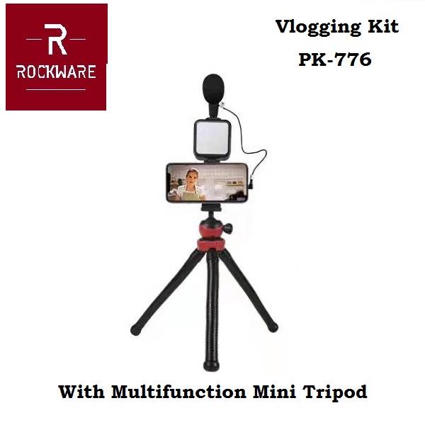 ROCKWARE PK-776 - Paket Vlogging Set Video Recording Livestreaming Kit