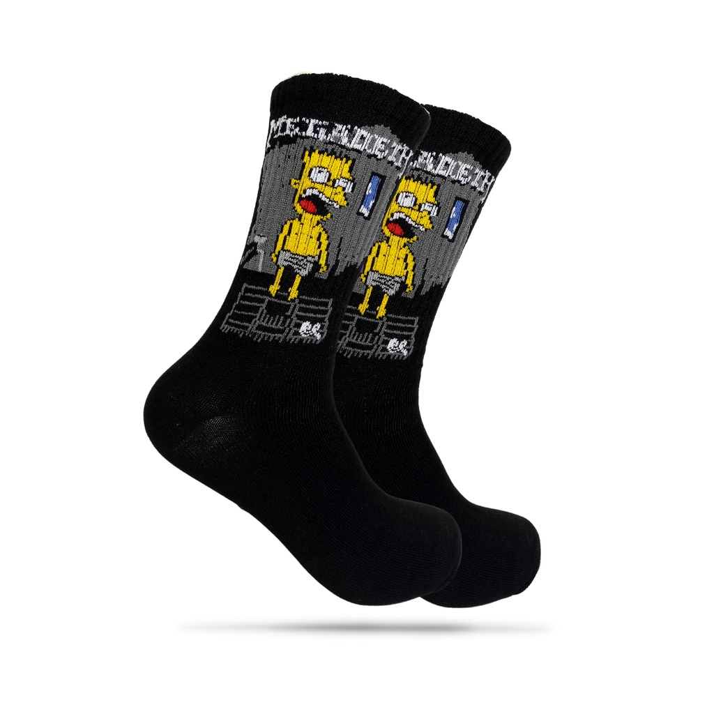 Kaos Kaki Oldschool - Kaos Kaki Motif Band Megadeth Simpson - The Muds Official