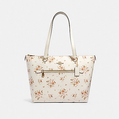 Jual Coach Gallery Tote With Rose Bouquet Print Chalk Multi Indonesia Shopee Indonesia