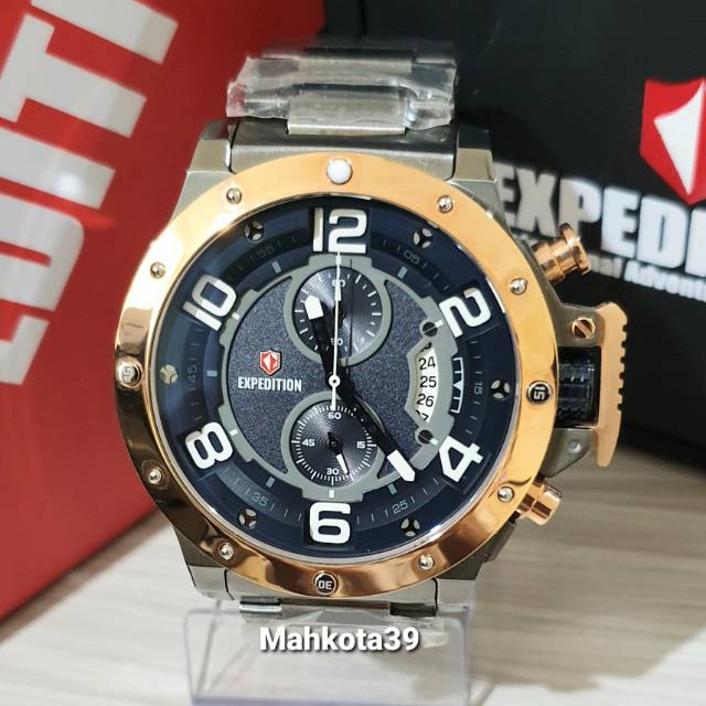Jam tangan pria Expedition E6750MC Grey Rosegold