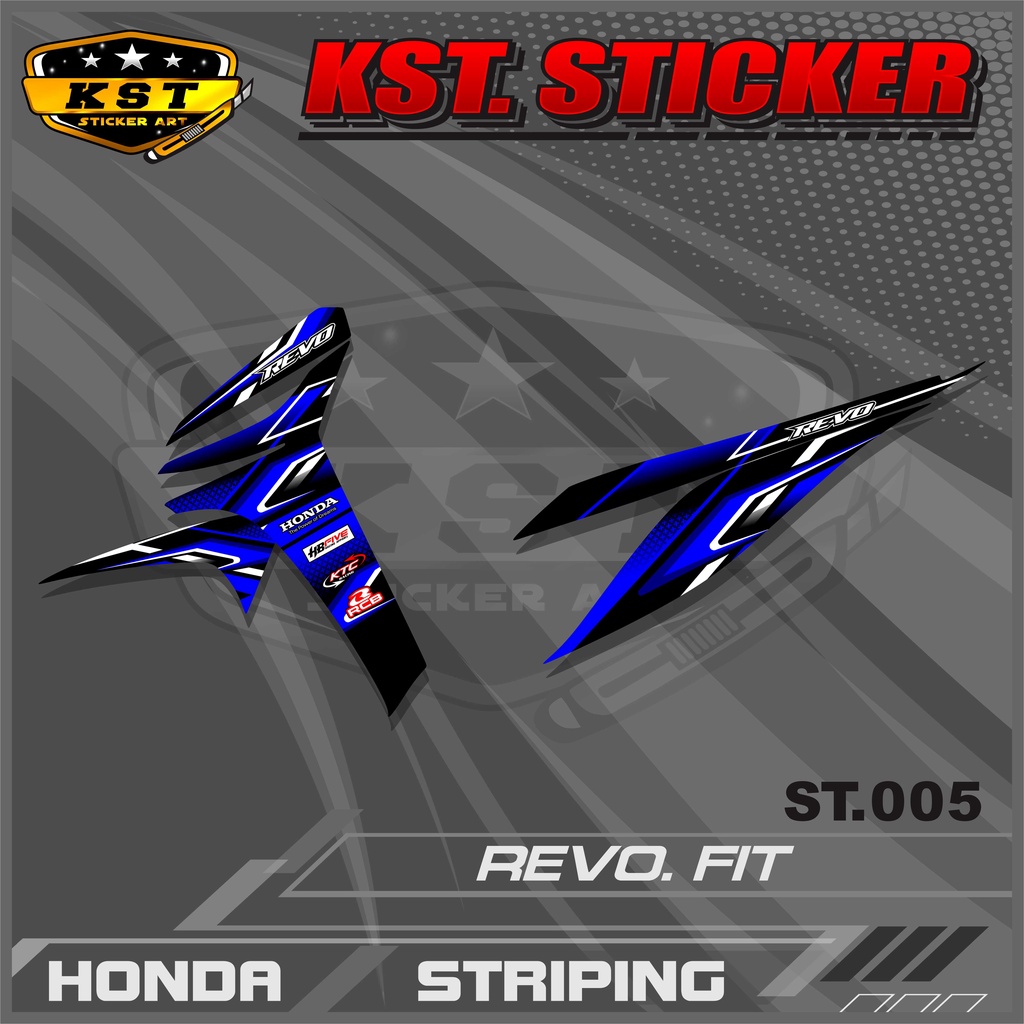 Striping Revo Fit - Sticker Striping Honda Revo Fit . ST 005