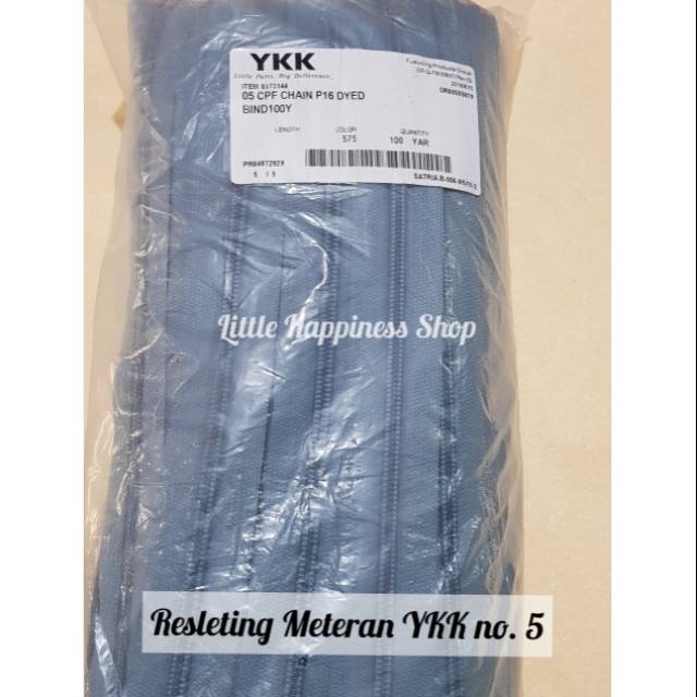 Resleting YKK Meteran No. 5