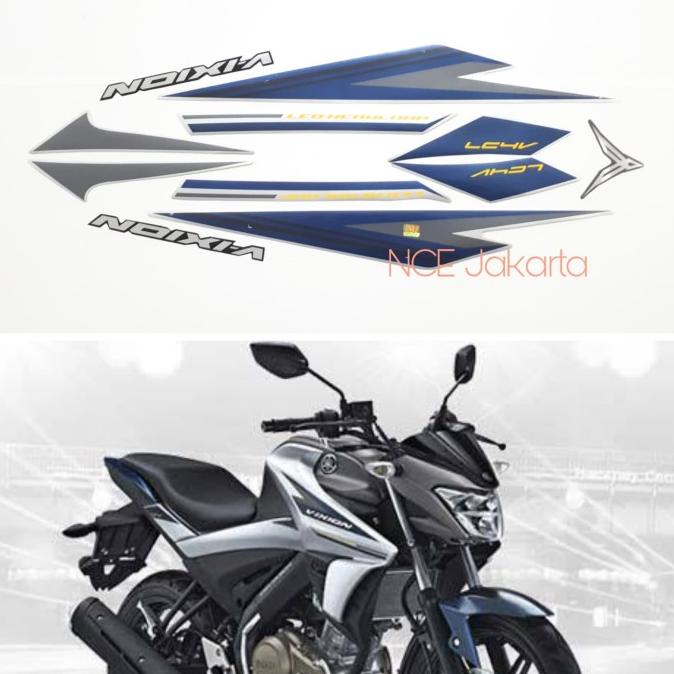 STIKER STRIPING VIXION 2017 ABU SILVER ncest17 dijamin