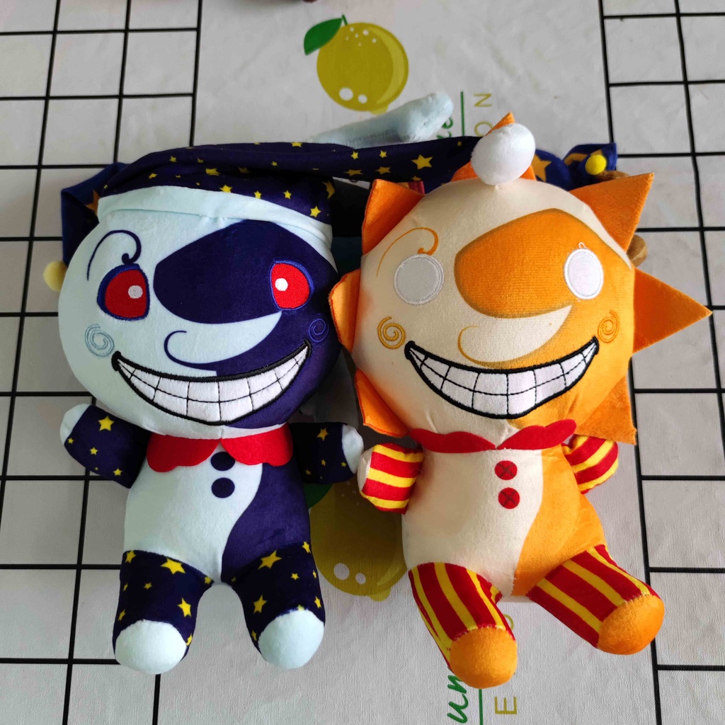 Mainan Boneka Stuffed Plush Karakter Game FNAF Sundrop &amp; Moondrop Daycare Attendant Five Nights At Freddy 's Stuff