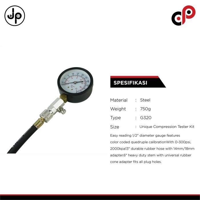 Cylinder Compression Tester G320 | Compression Tester Kit G320