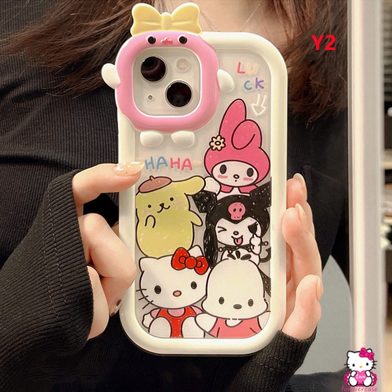 Case Desain Grafitti Kulomi Rabbit Kitty Untuk OPPO A15s A7 A5S A12 A3S A12E A53 A74 A95 A16K A16E A52 A92 A96 A76 Reno 5F 416 A16 A A5N A5S A57 A16 A16K A51 A5S A