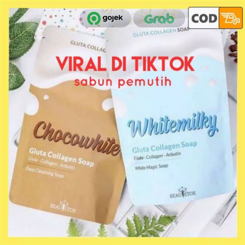 Gluta Collagen Soap chocowhite whitemilky whitening gluta sabun viral tiktok