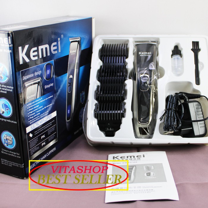 Kemei PG 104 Pencukur rambut recharger