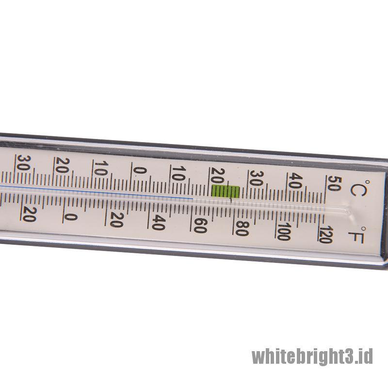 ❤White3 Warna Putih❤ Termometer Pengukur Suhu Air Bahan Kaca Dengan suction Cup