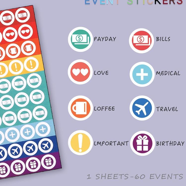 

(BOOMING) A6 Budget Binder Deluxe Set PU Kulit buku harian & buku catatan perencana tahun Ritsleting Folder Penyimpanan Uang Tunai Amplop Uang Organizer