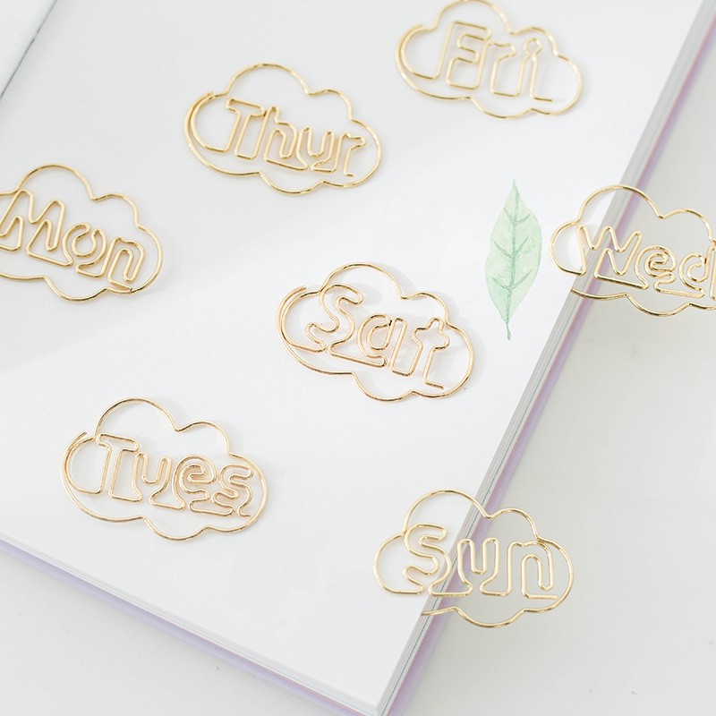 

Days of the Week Deco Paper Clip / Klip Kertas Nama Hari
