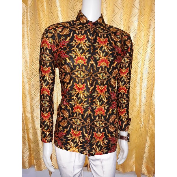 Batik sogan kemeja batik pria batik modern