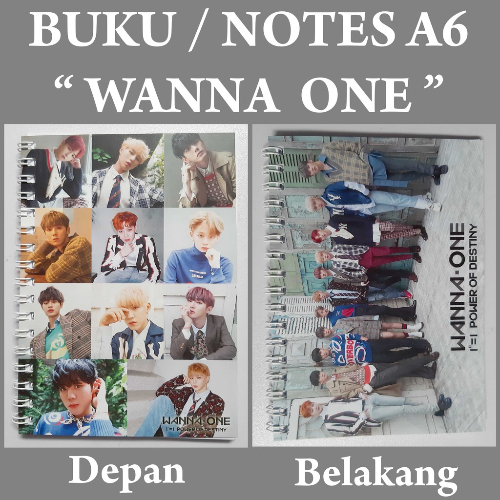 

[READY STOCK] Note A6 WANNA ONE Buku Notes Notebook Kpop Murah