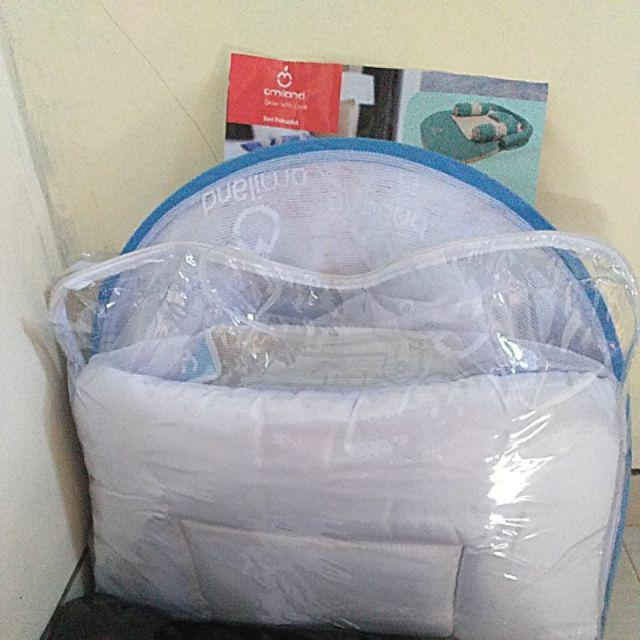 Omiland Kasur Dakron + Kelambu Bordir Polcadot (lc) Obk5214