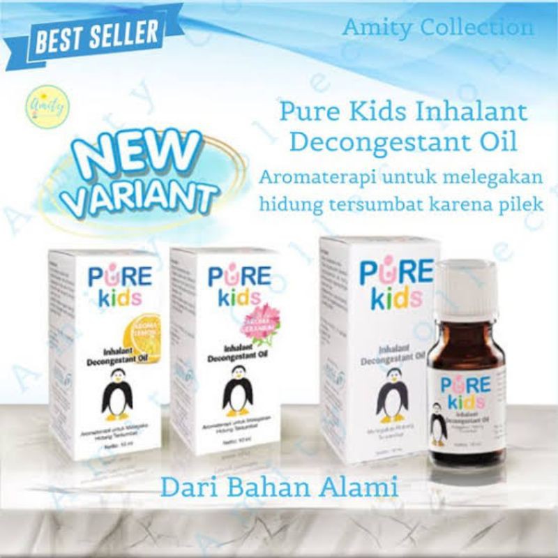 COD - PURE KIDS BABY  DECONGESTANT INHALANT - ANAK SUSAH BERNAFAS DAN HIDUNG TERSUMBAT
