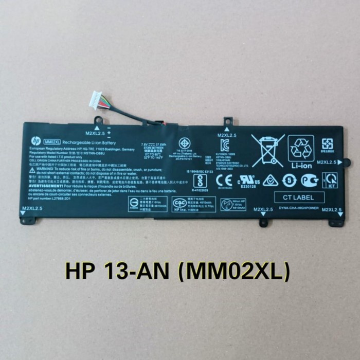ORIGINAL BATTERY LAPTOP HP Pavilion 13-AN (MM02XL)