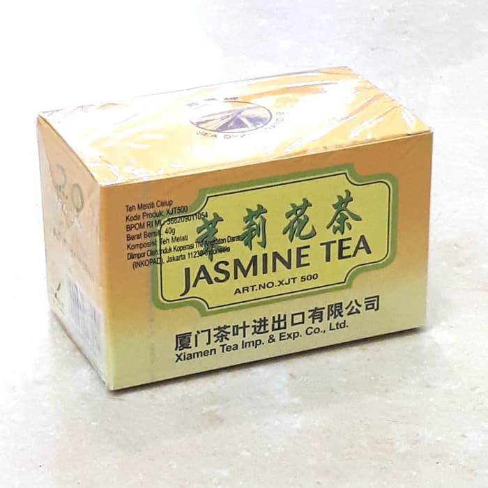 Jasmine Tea Sea Dyke Brand Chinese Tea 40gr Teh Melati Tea Bag / Teh Celup Asli China