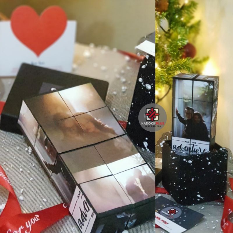 

Jual Custom Foto Cube Kado Pernikahan Unik Lucu dengan Gift Box Kekinian