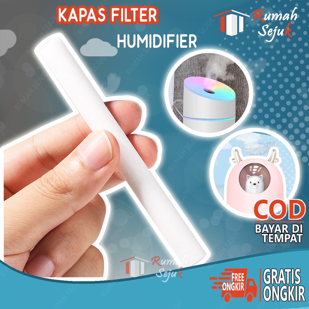 RS- Kapas Filter Cotton Swab untuk Air Humidifier Diffuser Aromaterapi Alat Pengharum Ruangan Difuser Disfuser Unik Lucu Difusser