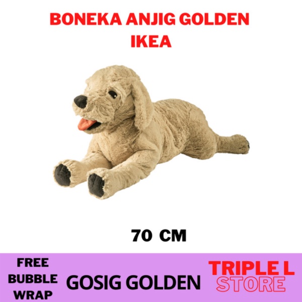 Jual Boneka Anjing Golden Besar 70 cm Coklat Lucu Lembut Enak Di peluk GSG Diskon