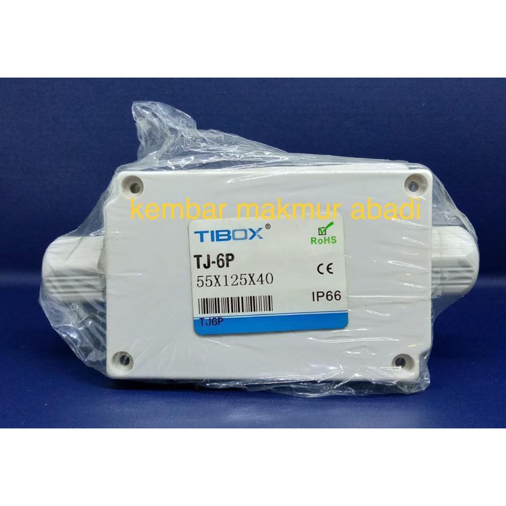 TERMINAL BOX PVC TIBOX TJ6P IP66 / JUNCTION (UK. 55 x 125 x 40 mm)