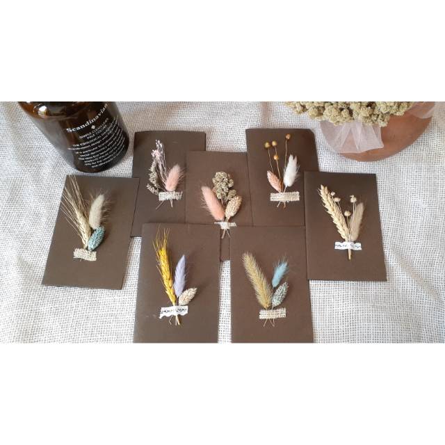 

Greating Card dan Angpao Import Dried Flowers