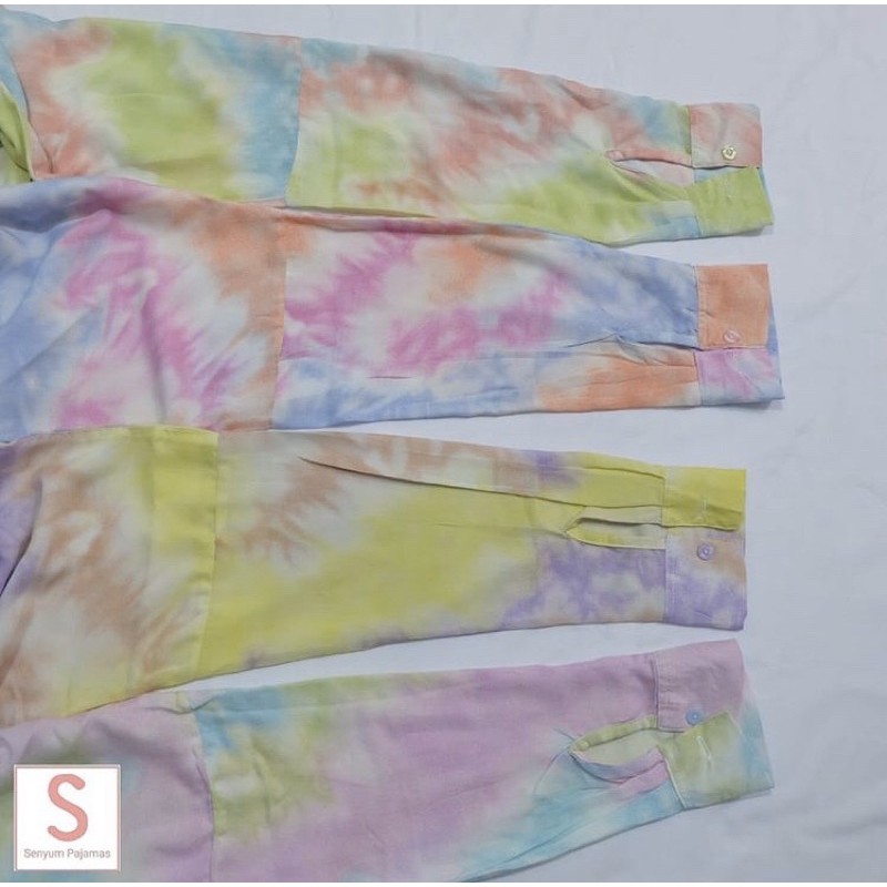 Senyum Pajamas Haura Set Tiedye