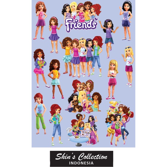 

Sticker stiker murah anti air Lego Friends 1 lembar