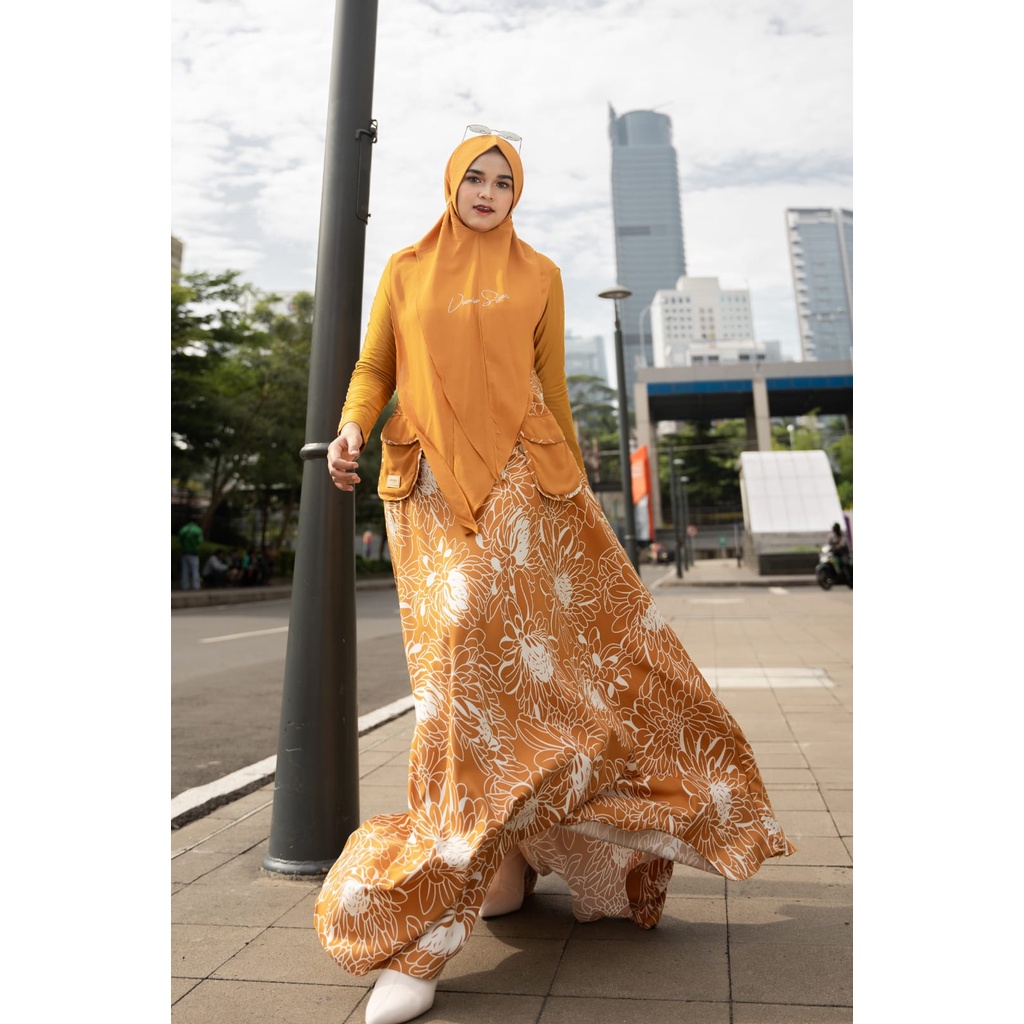 ADILLA DAHLIA by Viendra Syari (Gamis syari, gamis pesta, gamis set, dress pesta, gamis simple, gami