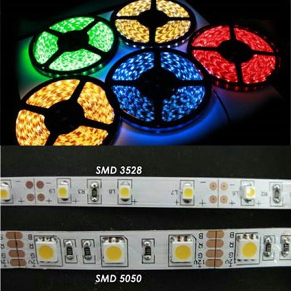 TERMURAH -  Lampu Led Strip Roll 5050 SMD Putih 12&24 Volt