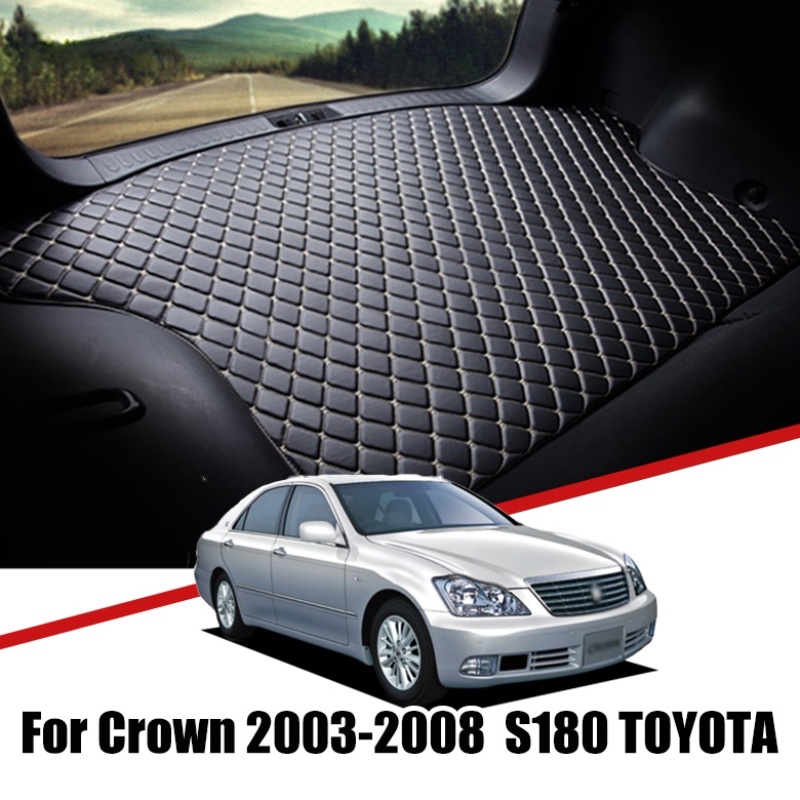 Matras Pad Cover Bagasi Mobil Bahan Kulit Untuk Toyota Crown 2003 2004 2005 2006 2007 2008