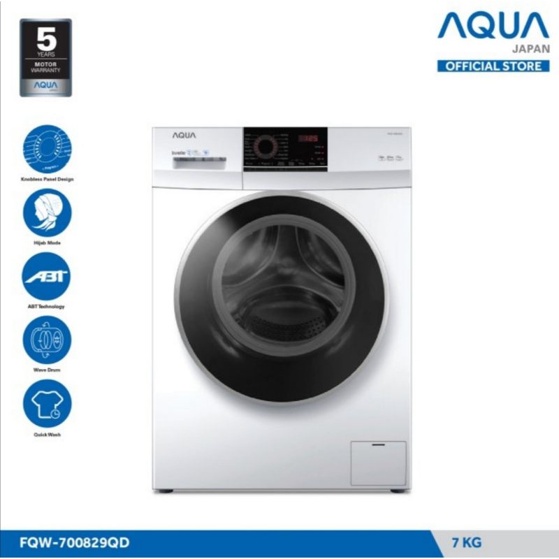 Mesin Cuci AQUA Front Loading FQW-700829QD 7 Kg
