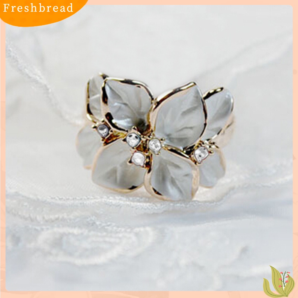 ? Fresh ? Perhiasan Cincin Alloy Wanita Motif Bunga untuk Pesta / Pernikahan / Hadiah