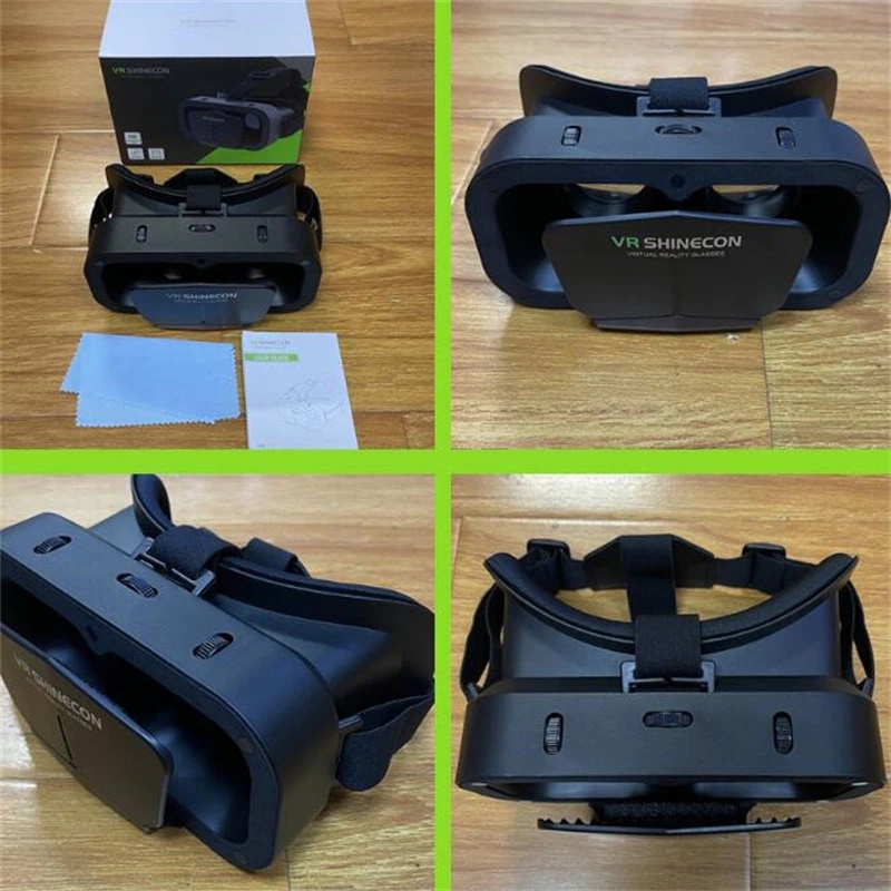 PROMO VR Box Shinecon 3D IMAX Giant Screen Virtual Reality Glasses VR box virtual kacamata vr game vr oculus 4 inch 7 inch HP virtual box Mini murah original G10 7RTHHNBK