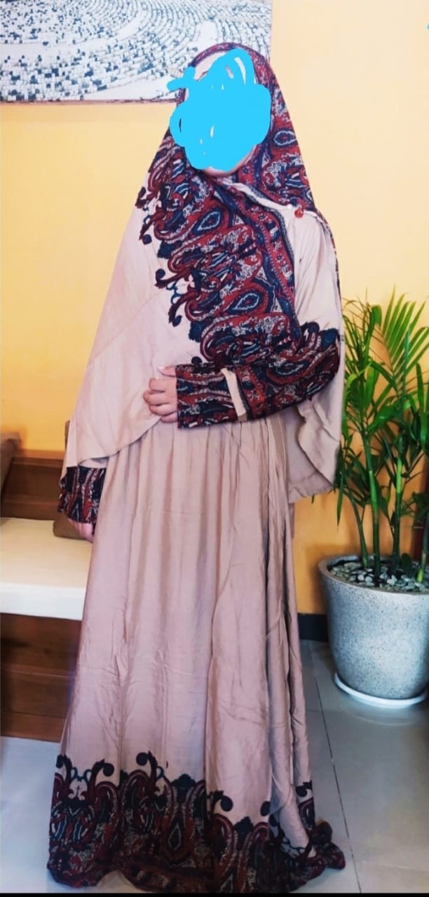 Gamis Batik Syari Bergo Rosna