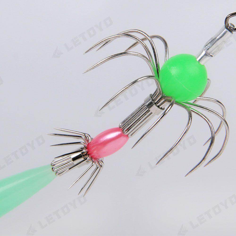 Kait Cumi Nanas Stainless Steel Fishing Tackle Payung Besar/Kecil Inkfish Calamary Lures