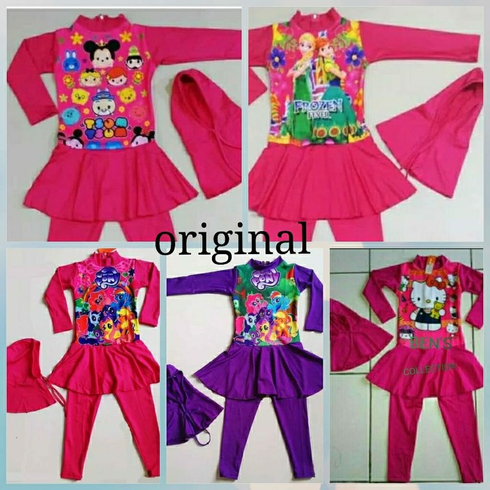 Jual BAJU  RENANG ANAK  CEWEK PEREMPUAN MUSLIMAH MUSLIM 