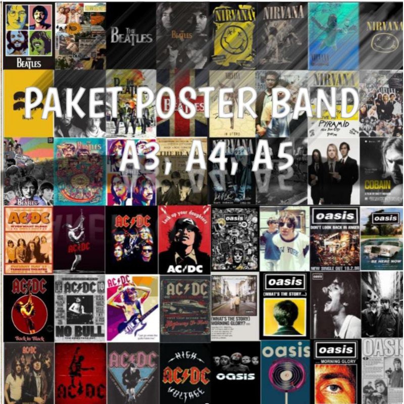 

[12PCS] PAKET POSTER A3/A4/A5