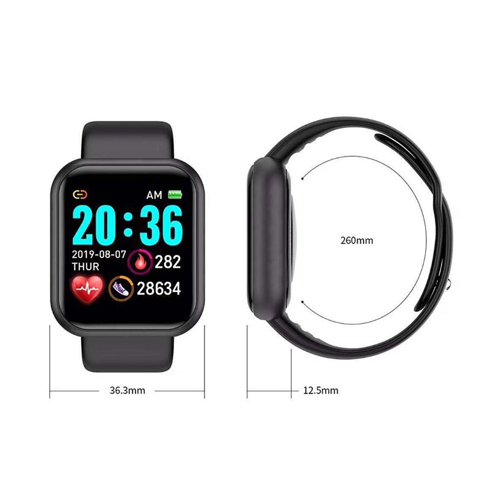 Digital Smartwatch Y68 JAM TANGAN Pria Wanita Connect Bluetooth For ANDROID &amp; IOS watch