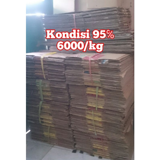 kardus bekas kiloan kondisi baik layak pakai