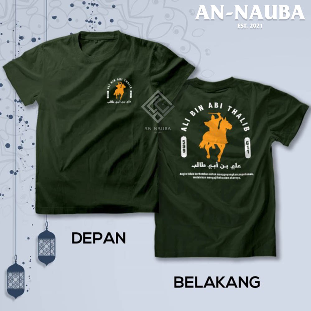 Kaos Dakwah Islami Khalifah Series / ALI BIN ABI THALIB TSHIRT / Baju Distro Santri Muslim [AN-6298]-2