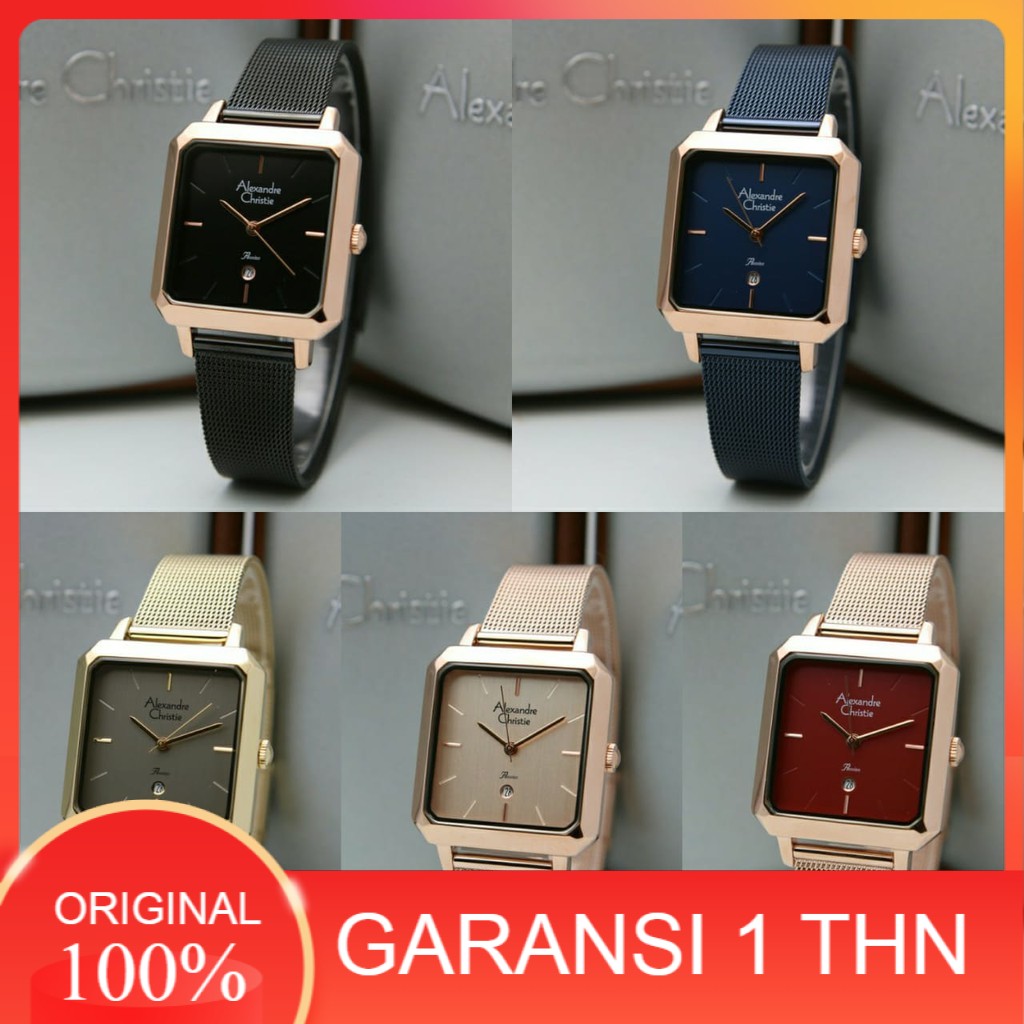 JAM TANGAN WANITA ALEXANDRE CHRISTIE AC 2911 AC2911 ROSEGOLD ORIGINAL
