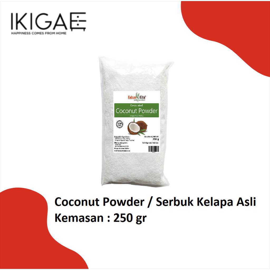 

COCONUT POWDER / KELAPA SERBUK ASLI KEMASAN 250 GR